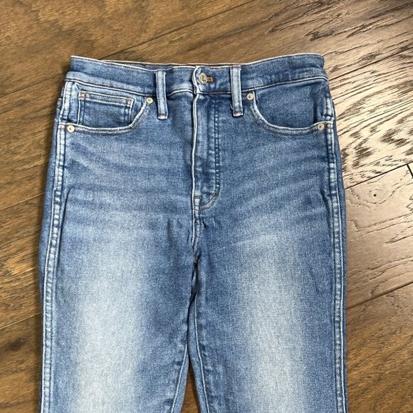 MADEWELL 10" High-Rise Skinny Crop Jeans Sheffield Wash Sz 28 #MC515 EUC - Picture 3 of 8